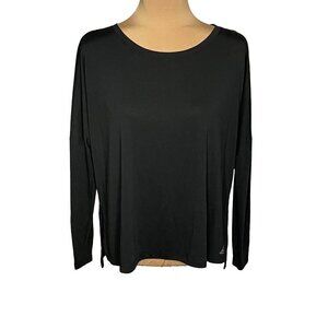 Reebok Women's Supremium Tee Black Long SleeveTee Size Small